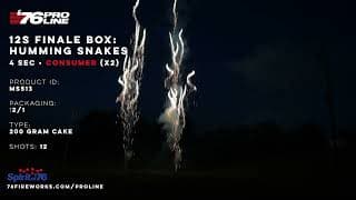 MS513 12s Finale Box: Humming Snakes (4sec) - '76 Pro Line - 200 Gram Multi Shot