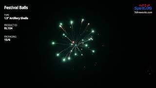 RL104 Festival Balls - 1.5" Artillery Shells