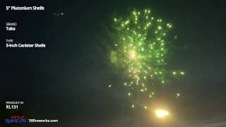 RL131 5-inch Plutonium Shells - TAKO Pyrotechnics - 5" Artillery Shells