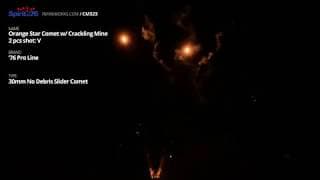 CM323 Orange Star Comet w/ Crackling Mine (30mm No Debris Slider) - 76 Pro Line